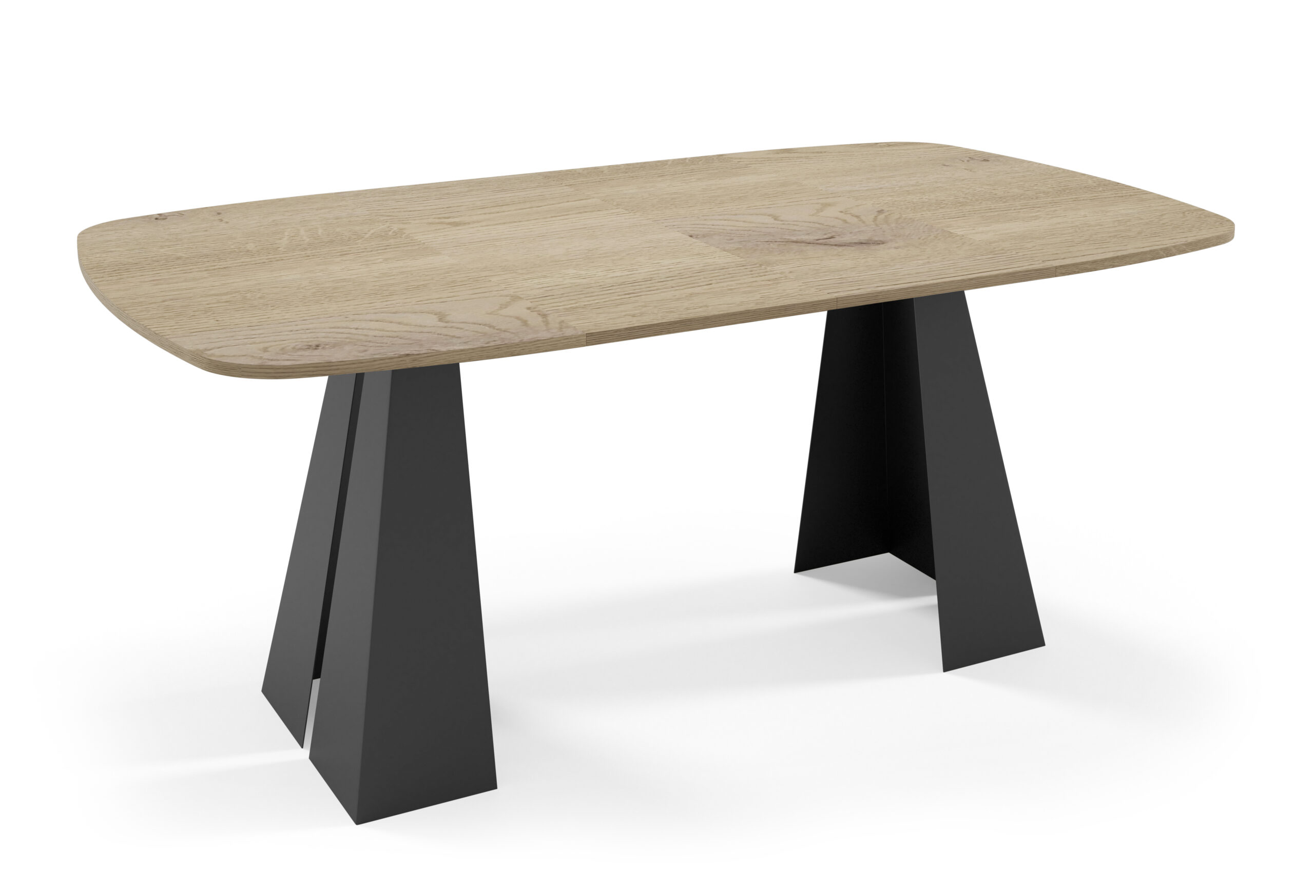 NOVARA Round-to-Oval Extendable Dining Table (100cm to 180cm | 2 Extension Leaves | Standard & EGGER® Laminates)