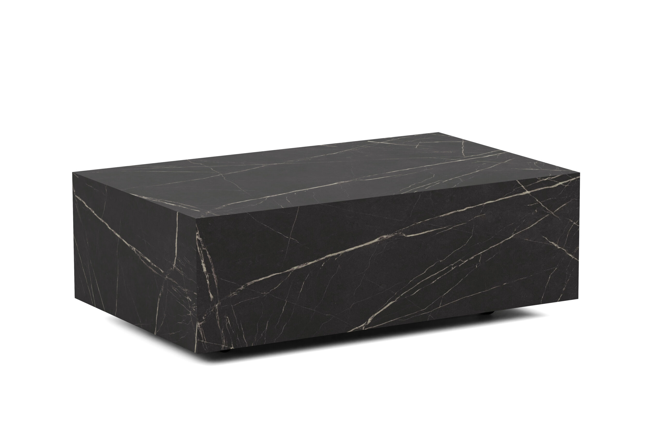 AERO Floating Low Mobile Coffee Table (90×55cm × H31.5cm | Concealed Castors & 18mm Laminated Top)