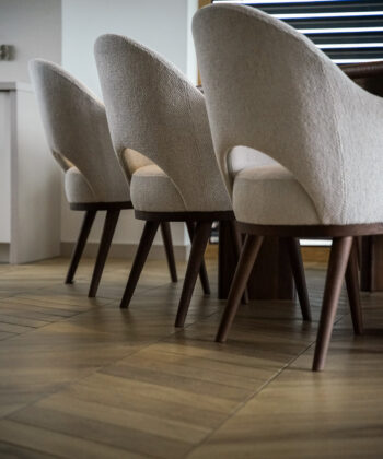 BRUNICO Bespoke Upholstered Dining Chair (58 × 66 × 89 cm)
