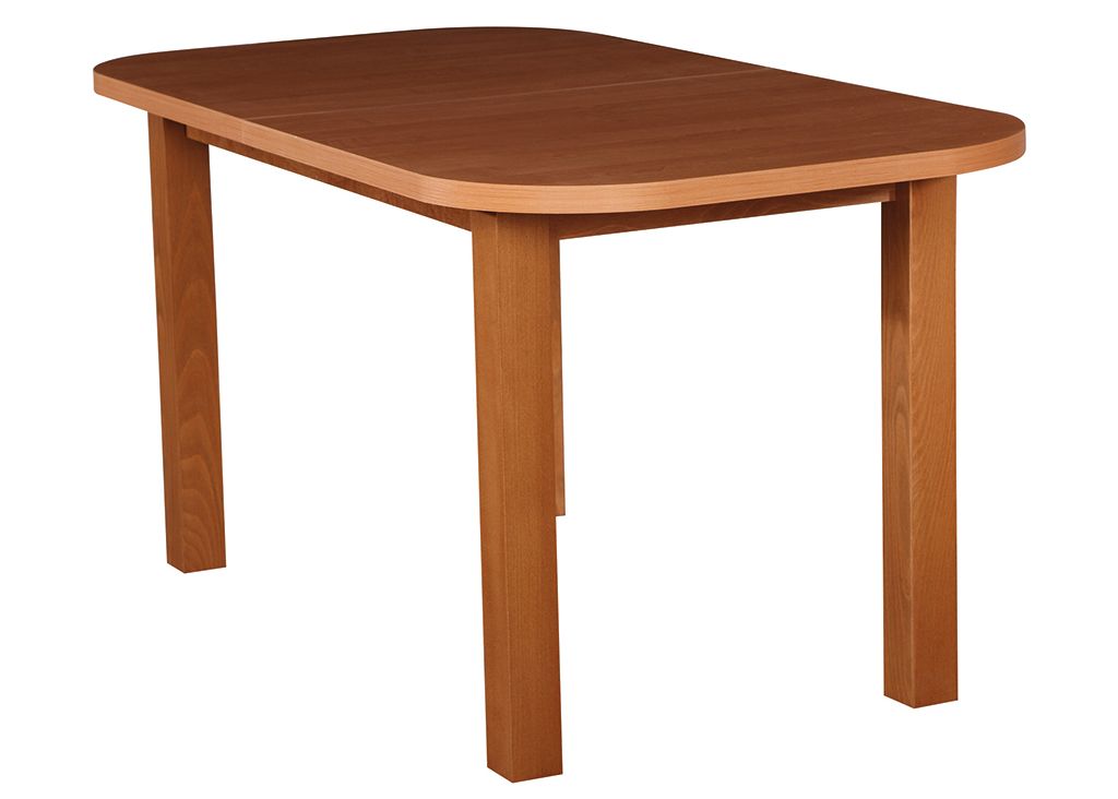 Aria Rounded Extendable Laminate Table 150×80–190cm – High-Density Laminate with Solid Beech Wood Legs