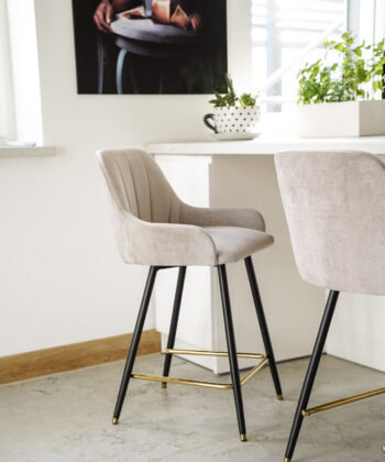 VERCELLI Bespoke Upholstered Counter & Bar Stool (51 × 54 × 92 cm)