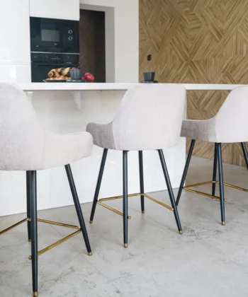 VERCELLI Bespoke Upholstered Counter & Bar Stool (51 × 54 × 92 cm)