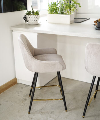 VERCELLI Bespoke Upholstered Counter & Bar Stool (51 × 54 × 92 cm)