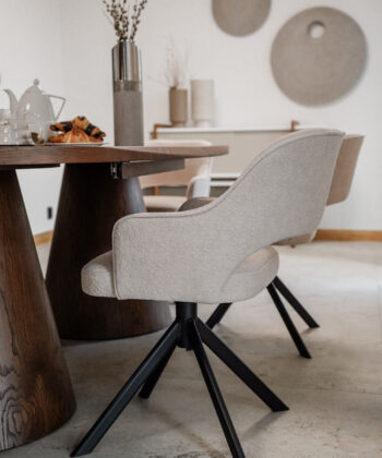 VIPITENO Bespoke 360° Swivel Dining & Office Armchair (54 × 61 × 78 cm)