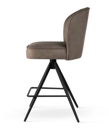 ANCONA Bespoke Adjustable Swivel Bar Stool (56 × 56 × 111 cm)