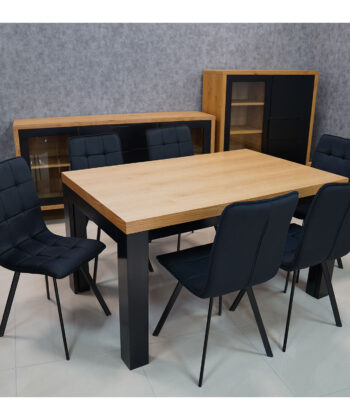 Aura Rectangular Extendable Dining Table 140-90-100 cm – Wotan Oak Loft Desk