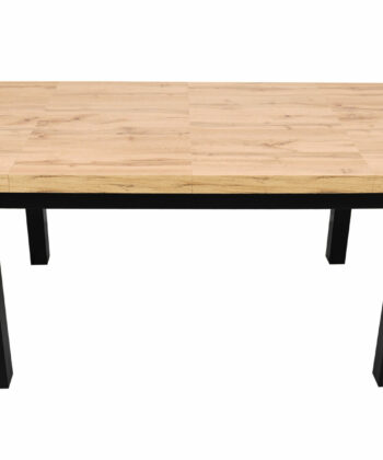 Aura Rectangular Extendable Dining Table 140-90-100 cm – Wotan Oak Loft Desk