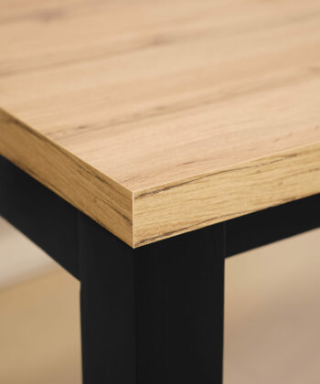 Aura Rectangular Extendable Dining Table 140-90-100 cm – Wotan Oak Loft Desk