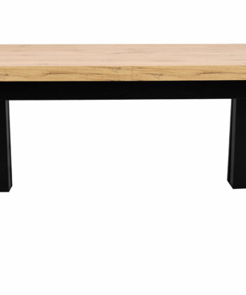 Aura Rectangular Extendable Dining Table 140-90-100 cm – Wotan Oak Loft Desk