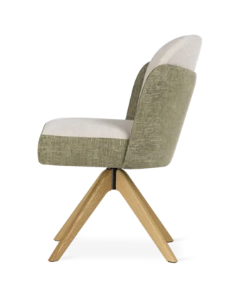 LIPARI Bespoke 360° Swivel Dining & Office Armchair (54 × 63 × 81 cm)