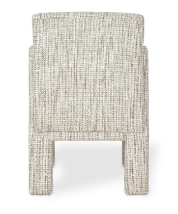 PANAREA Upholstered Dining Chair with Fully Wrapped Geometric Legs (58 × 71 × 81 cm)