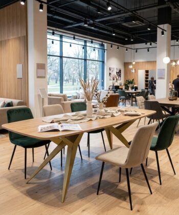 TRENTINO Extending Oval Dining Table in Premium Laminate with Spider Metal Base (160-236 &times; 90 &times; 76 cm)