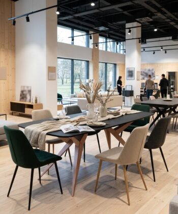 TRENTINO Extending Oval Dining Table in Premium Laminate with Spider Metal Base (160-236 × 90 × 76 cm)