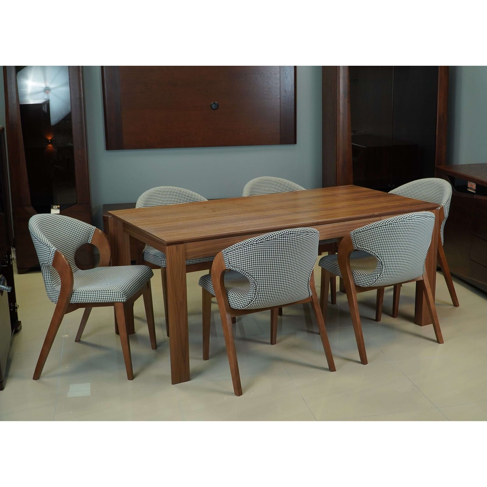 Walnut Harmony Armchair – American Walnut Beech Pepitka Dining Chair