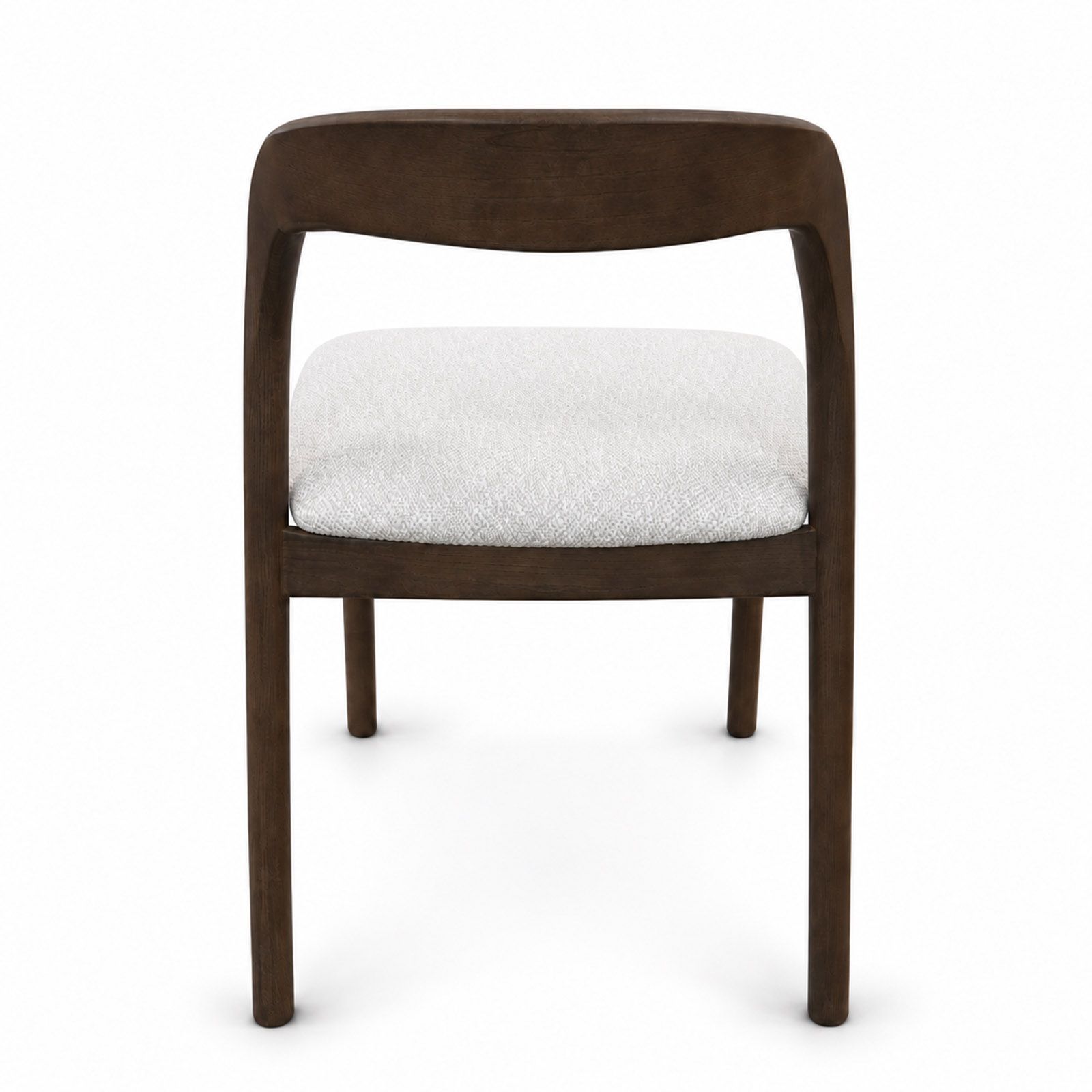 AMALFI Beige Chenille Dining Chair with Solid Ash Frame (48 × 52 × 75 cm)