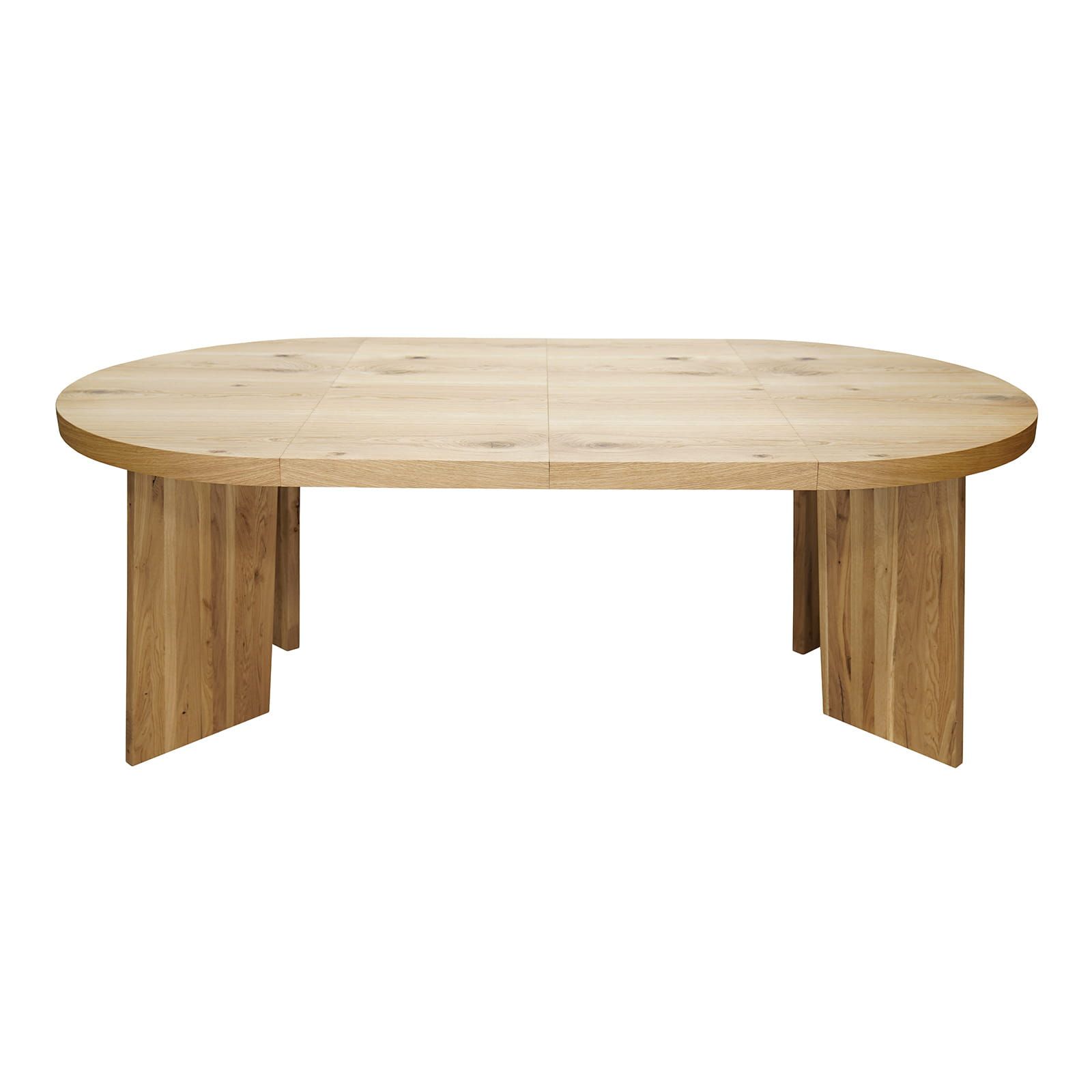 AMALFI Extending Round Oak Dining Table with Sculptural Pedestal Base (Ø 120 / Ø 130 / Ø 140 cm — Extends to 220–240 cm)