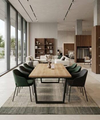 Ł-25 Extending & Lifting Coffee Table in Wotan Oak Laminate (120-160 × 70 × 58-76 cm)