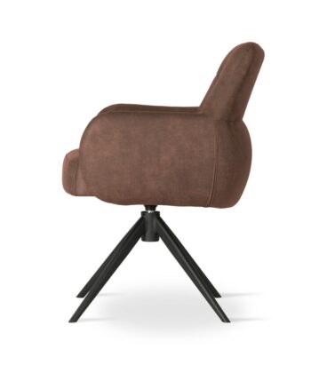 LAZISE Bespoke 360° Swivel Dining & Office Armchair (60 × 62 × 83 cm)