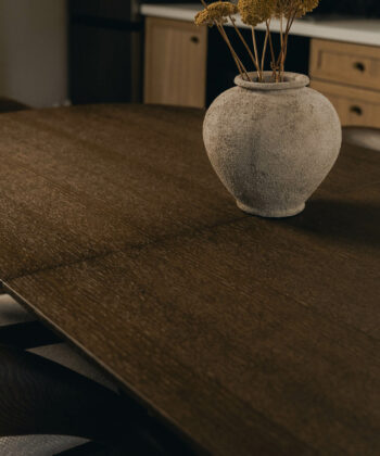 ST-85 Walnut Lagos Natural Veneer Extending Dining Table (160-200 × 80-100 × 77 cm)