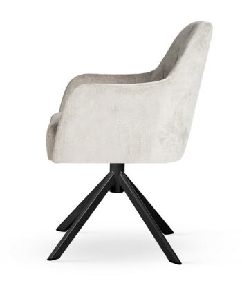 CERVINIA Bespoke 360° Swivel Dining & Office Armchair (62 × 63 × 85 cm)