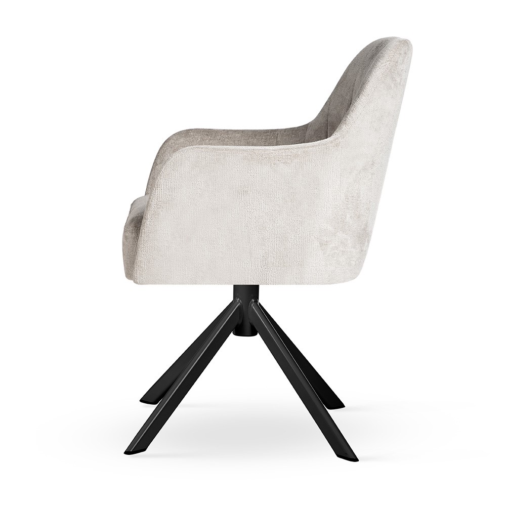CERVINIA Bespoke 360° Swivel Dining & Office Armchair (62 × 63 × 85 cm)