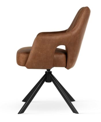 VELIA Bespoke 360° Swivel Dining & Office Armchair (58 × 62 × 85 cm)