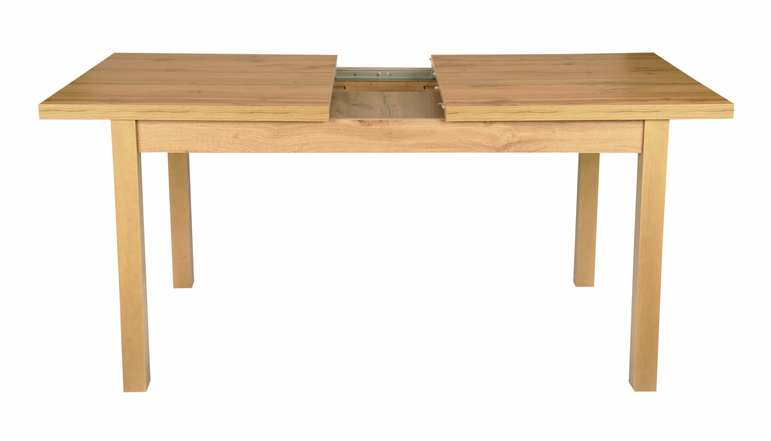 Wotan Ridge Extendable Dining Table – Light Oak 120×70+40cm Beech Legs